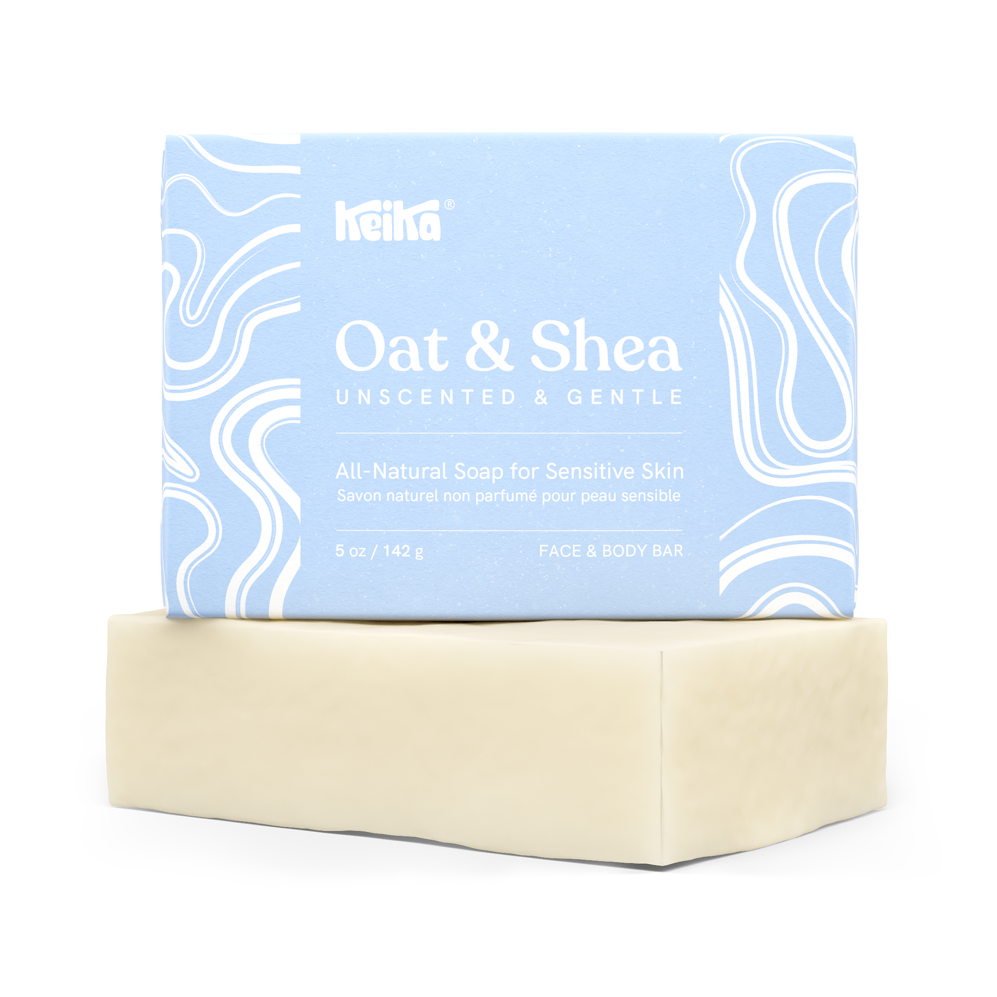 Keika Oat & Shea Unscented Soap Bar