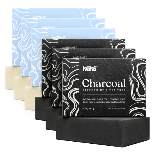Charcoal + Oat & Shea Bar Bundle (6-Pack)